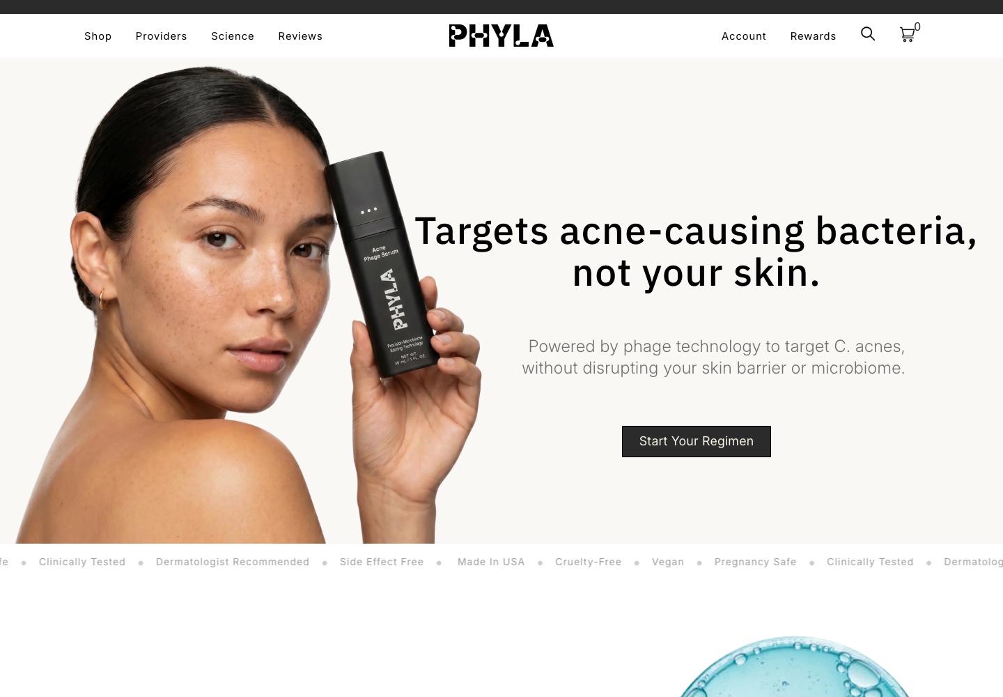 Phyla storefront home page
